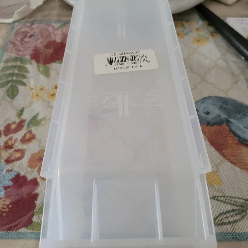 Clear Plastic Storage Bin